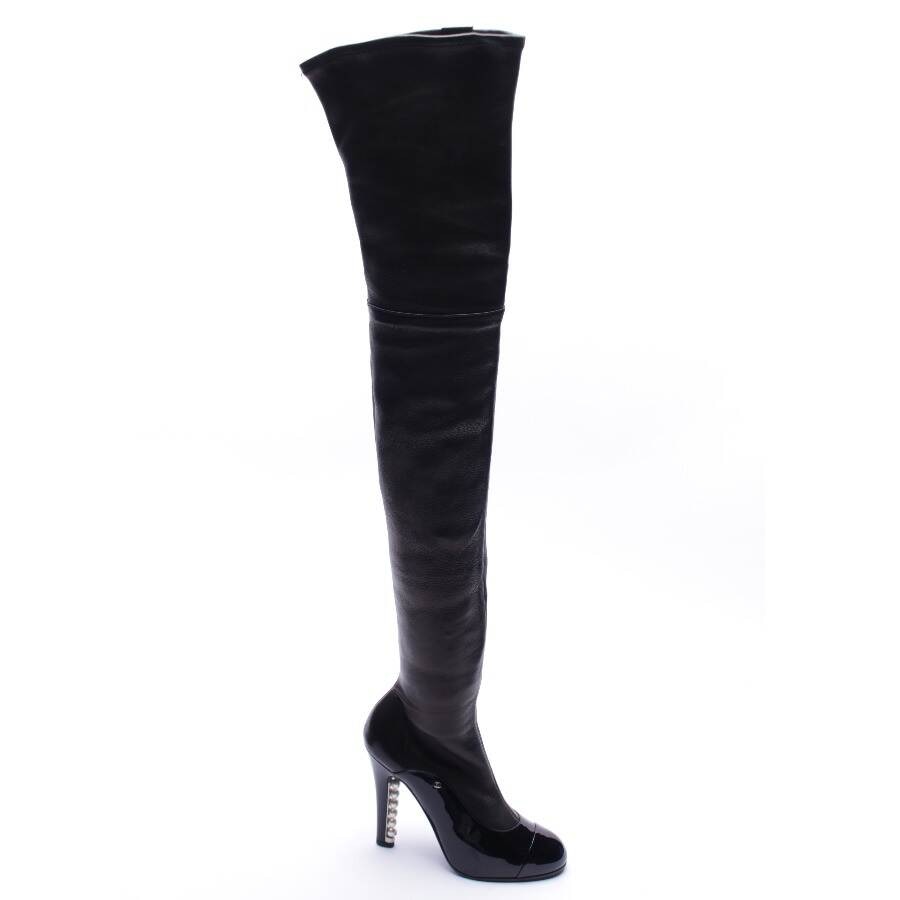 Image 1 of Overknee Boots EUR 37 Black in color Black | Vite EnVogue