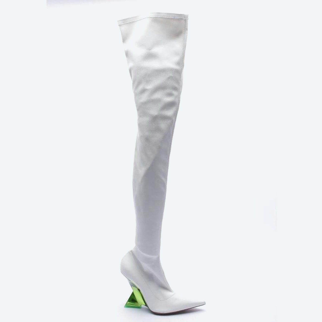 Image 1 of Overknee Boots EUR 40 White in color White | Vite EnVogue