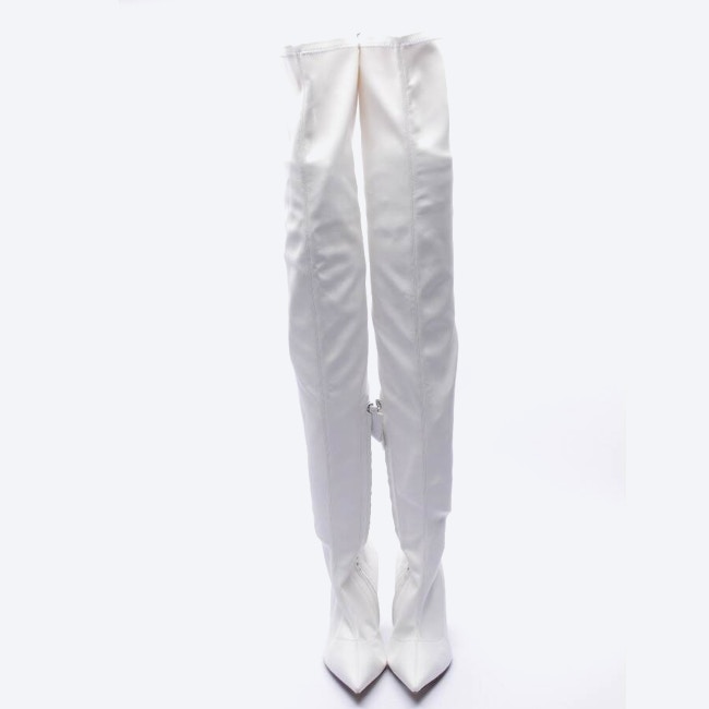 Image 2 of Overknee Boots EUR 40 White in color White | Vite EnVogue