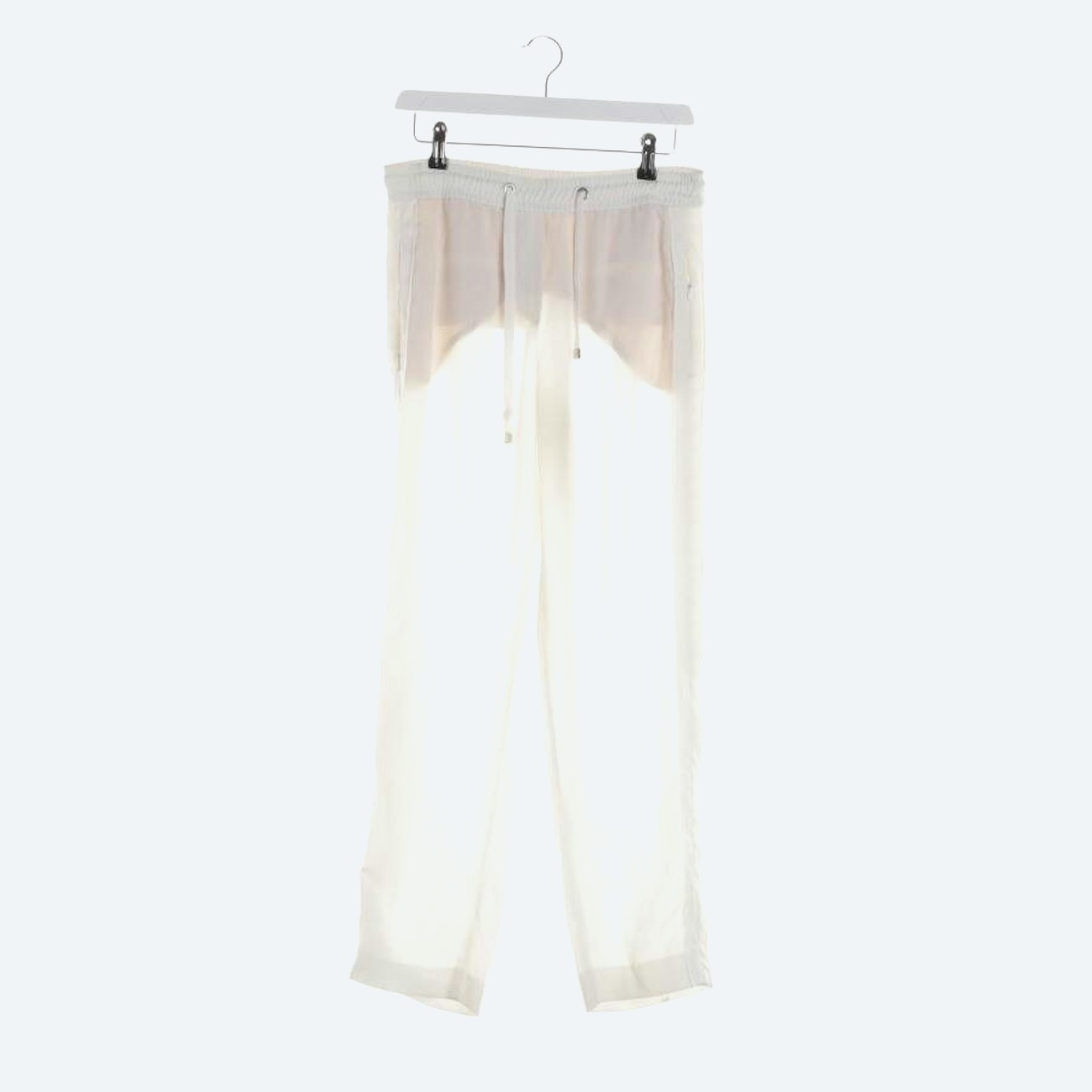 Image 1 of Trousers 38 Cream in color White | Vite EnVogue