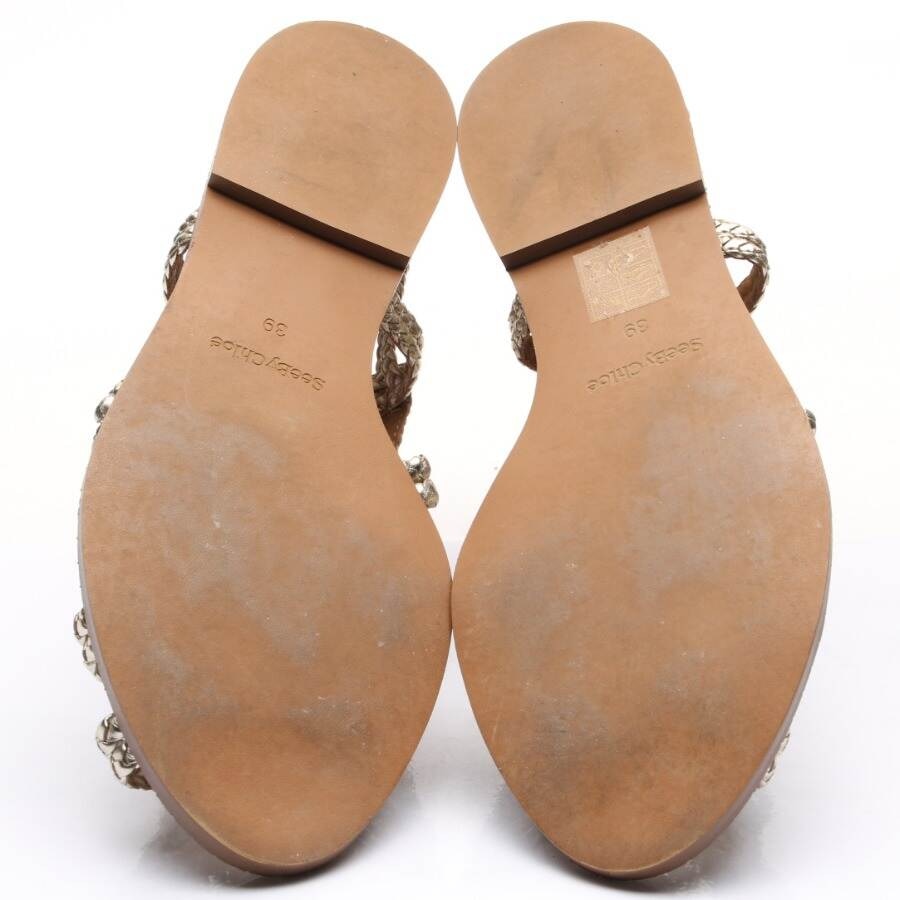 Image 4 of Sandals EUR 39 Gold in color Metallic | Vite EnVogue