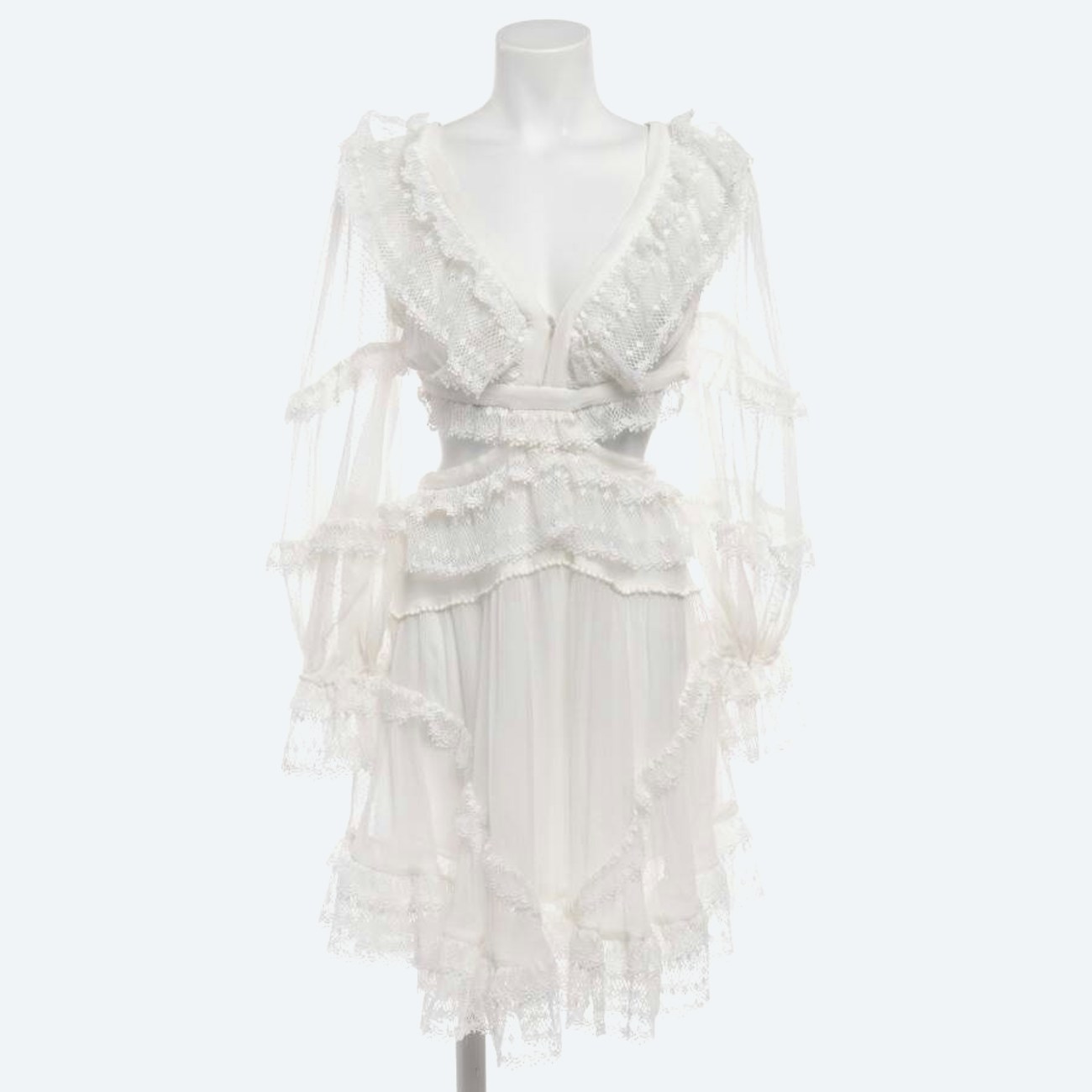Image 1 of Silk Dress 36 White in color White | Vite EnVogue