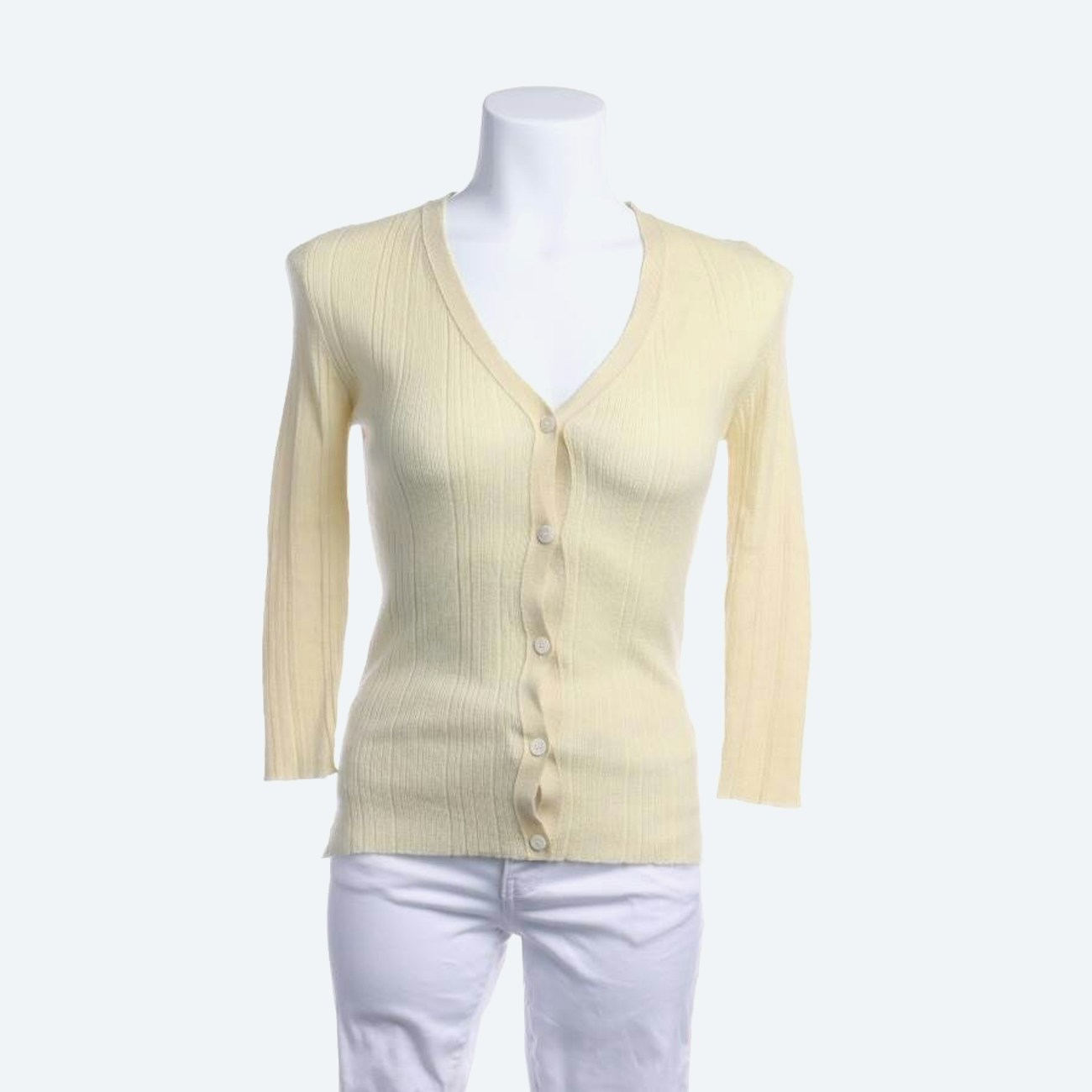 Image 1 of Cardigan 42 Pastel Yellow in color Yellow | Vite EnVogue