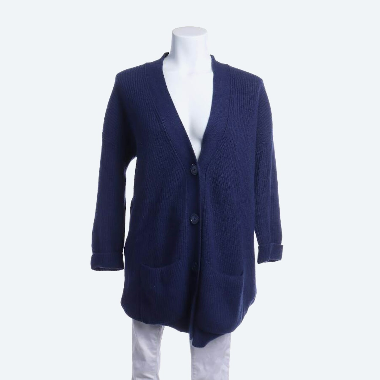 Image 1 of Cashmere Cardigan XS Navy in color Blue | Vite EnVogue