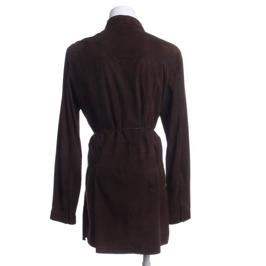 Image 2 of Leather Dress 40 Dark Brown in color Brown | Vite EnVogue