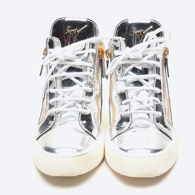 Image 2 of High-Top Sneakers EUR 39 Silver in color Metallic | Vite EnVogue