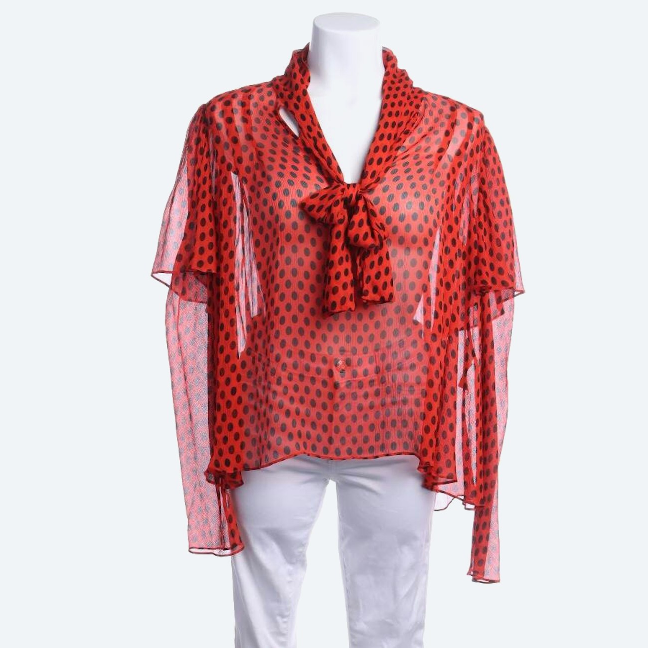 Image 1 of Silk Blouse 38 Red in color Red | Vite EnVogue