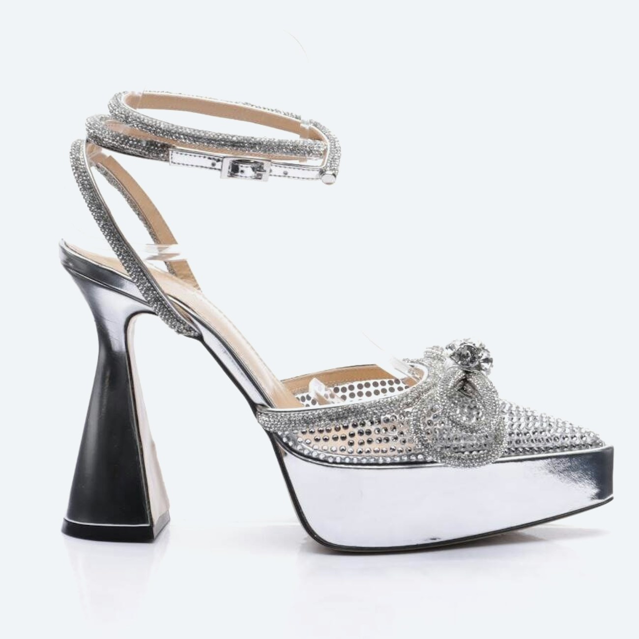 Image 1 of High Heels EUR 37.5 Silver in color Metallic | Vite EnVogue