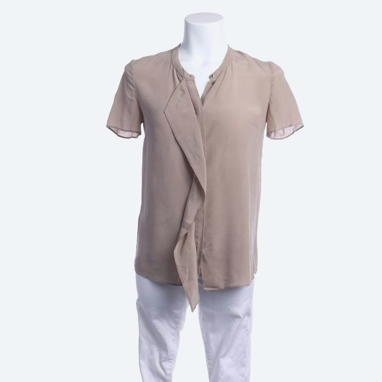 Image 1 of Silk Shirt 34 Camel in color Brown | Vite EnVogue