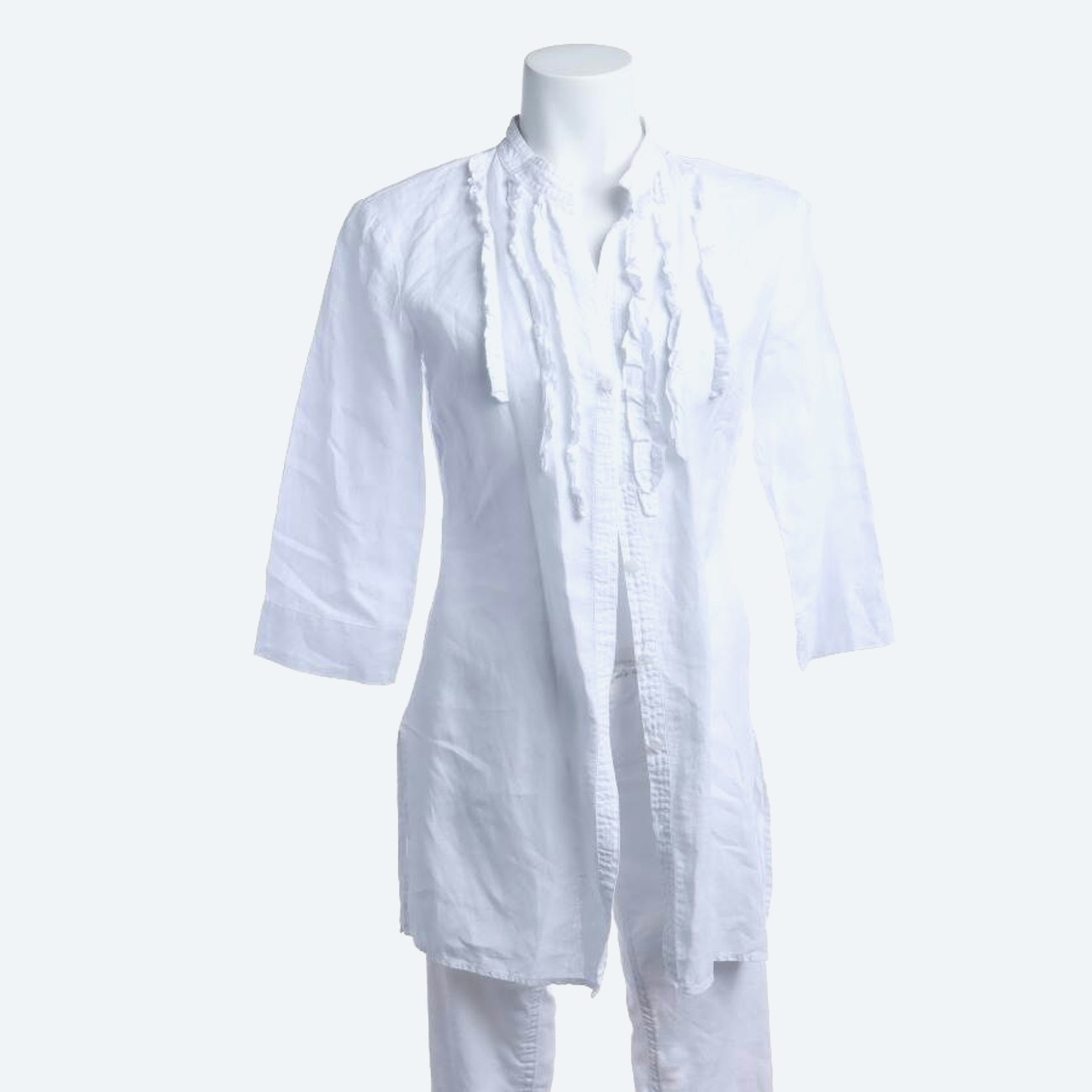 Image 1 of Linen Shirt 34 White in color White | Vite EnVogue