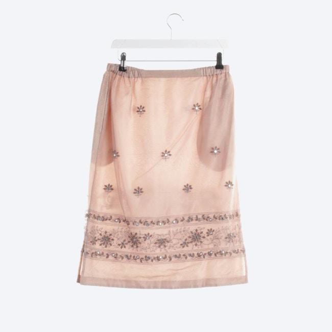 Image 2 of Silk Skirt M Light Brown in color Brown | Vite EnVogue