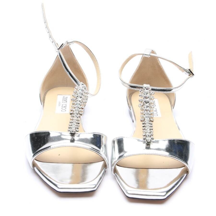 Image 2 of Strappy Sandals EUR 39 Silver in color Metallic | Vite EnVogue