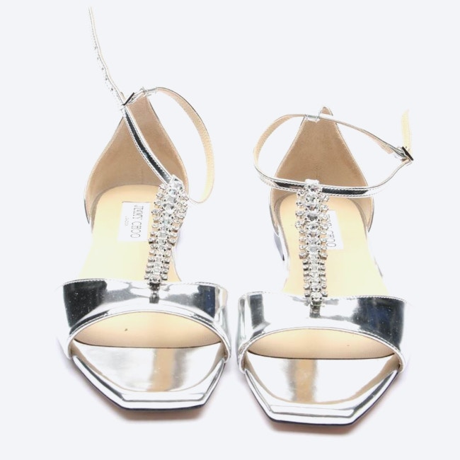 Image 2 of Strappy Sandals EUR 39 Silver in color Metallic | Vite EnVogue
