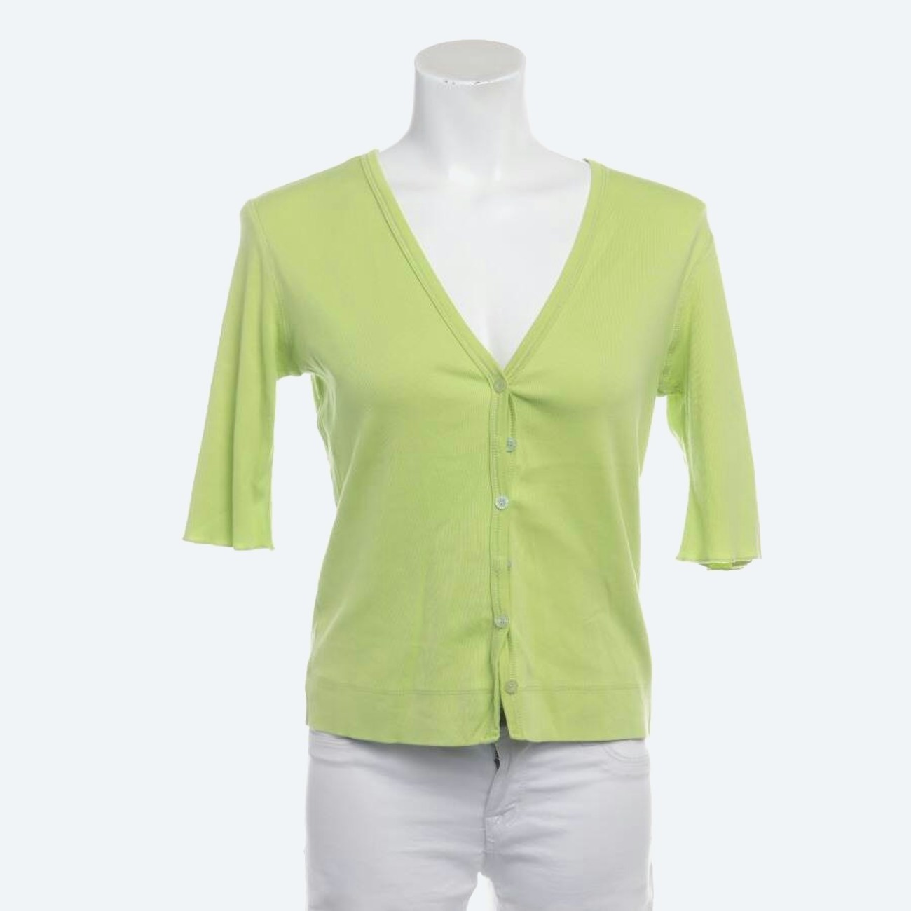 Image 1 of Cardigan 42 Light Green in color Green | Vite EnVogue