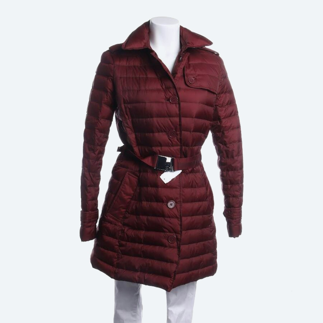 Image 1 of Quilted Coat M Bordeaux in color Red | Vite EnVogue