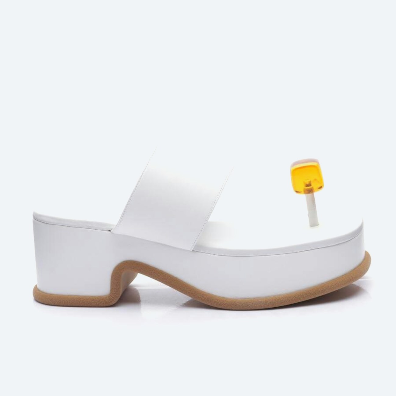 Image 1 of Heeled Sandals EUR 39 White in color White | Vite EnVogue