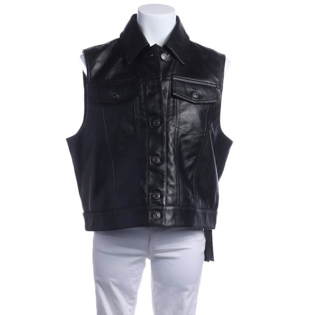 Image 1 of Leather Vest 38 Black | Vite EnVogue