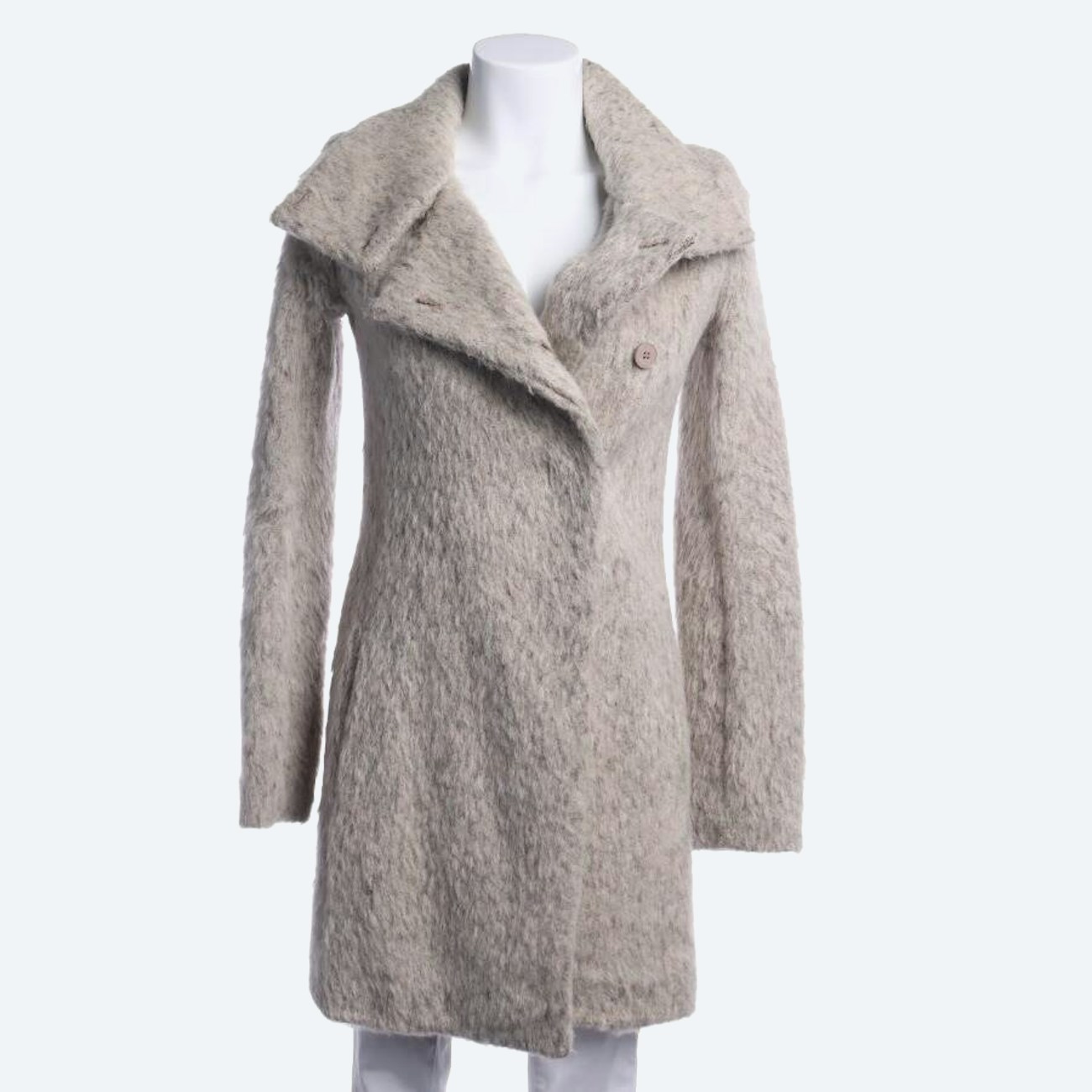 Image 1 of Winter Coat 34 Light Gray in color Gray | Vite EnVogue