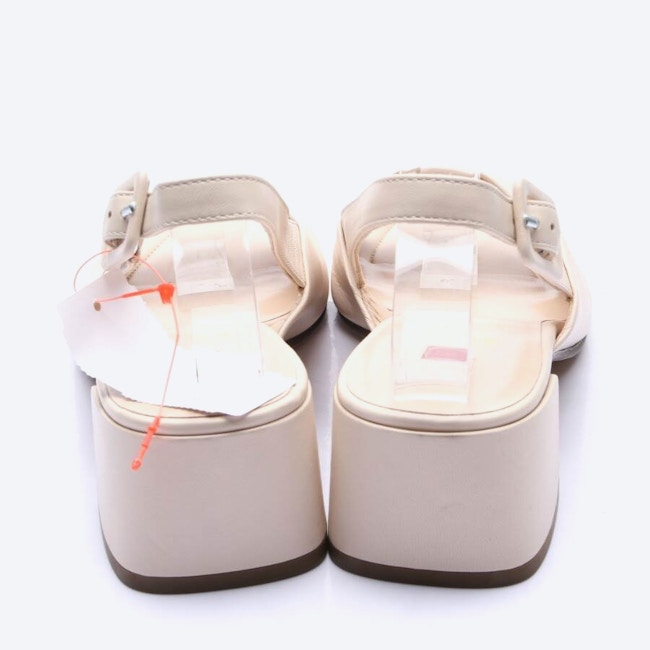 Image 3 of Heeled Sandals EUR 37.5 Cream in color White | Vite EnVogue