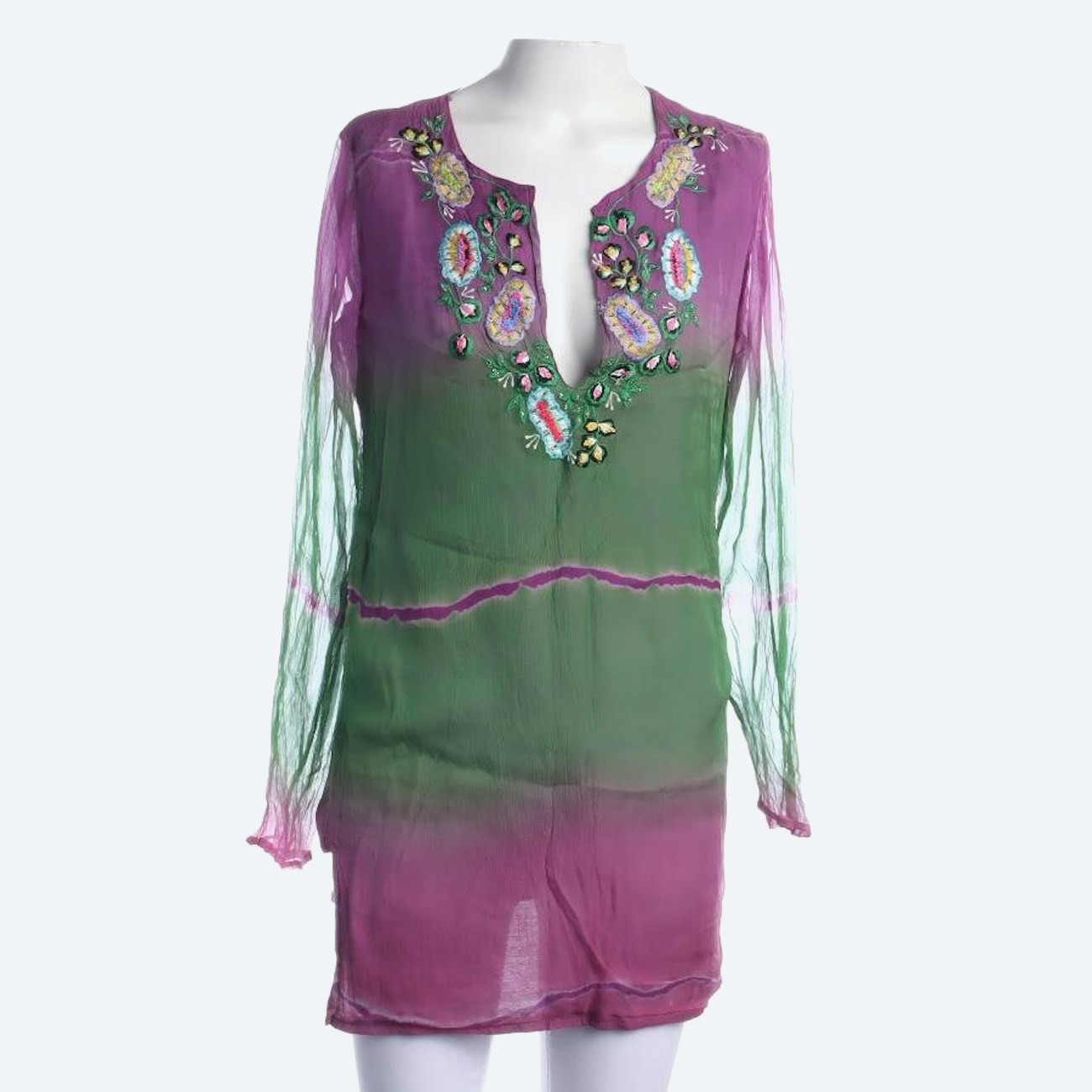 Image 1 of Silk  Tunic 36 Multicolored in color Multicolored | Vite EnVogue