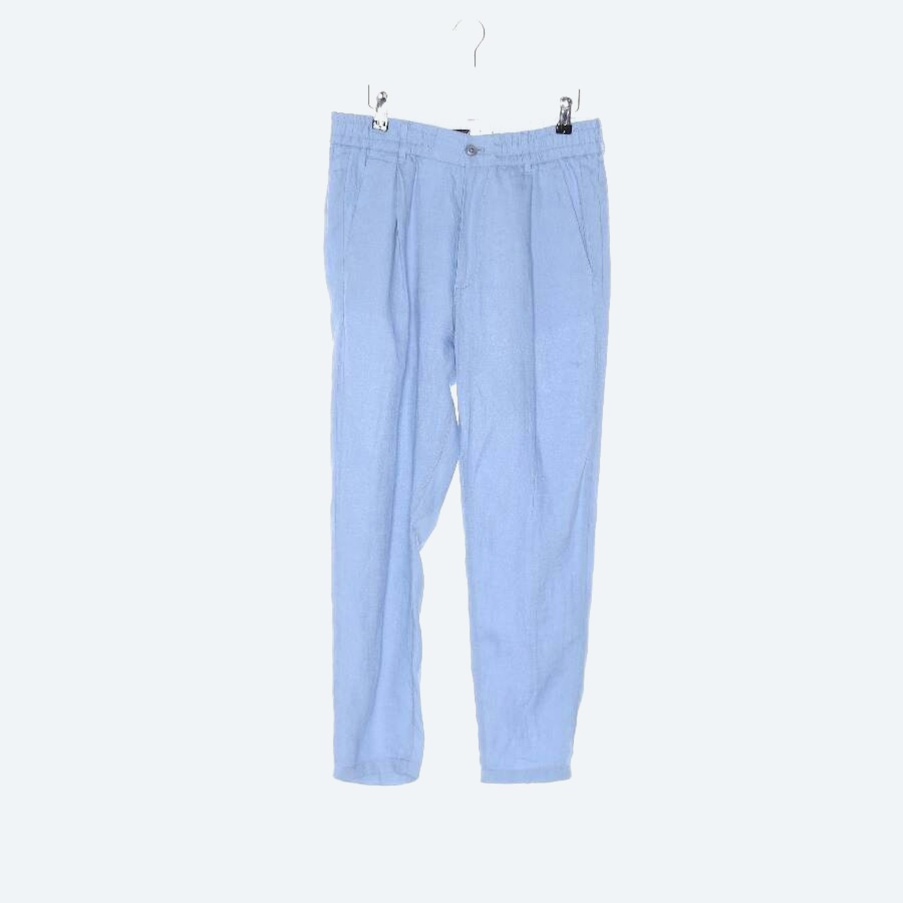 Image 1 of Linen Pants W33 Light Blue in color Blue | Vite EnVogue
