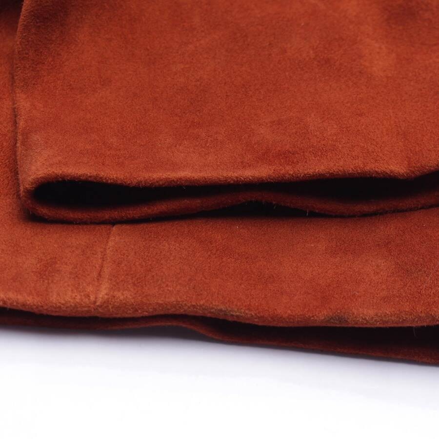 Image 3 of Leather Pants XS Dark Orange in color Orange | Vite EnVogue