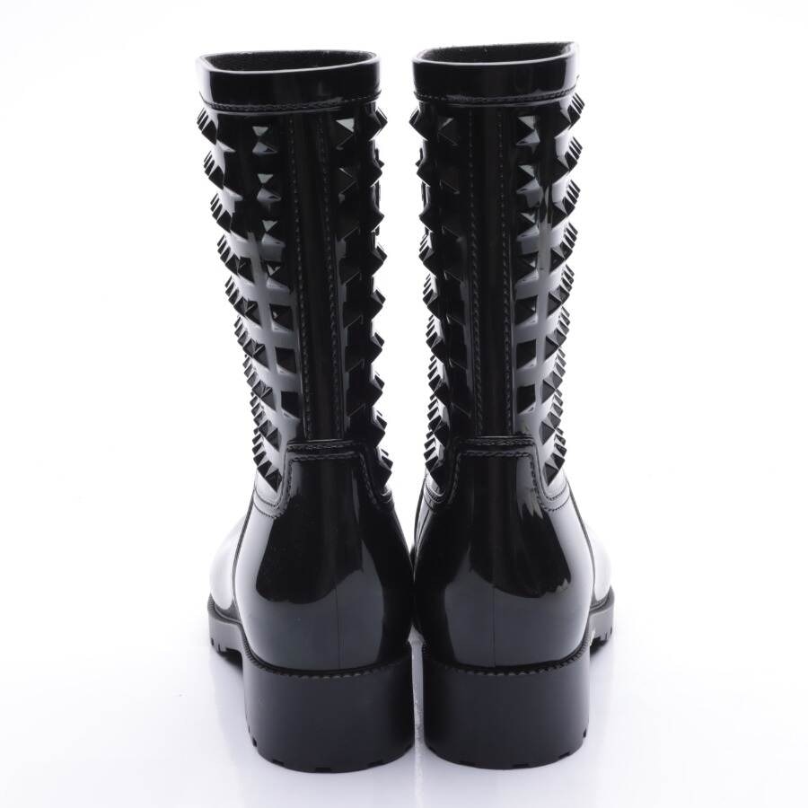 Image 3 of Rockstud Rain Boots EUR 37 Black in color Black | Vite EnVogue