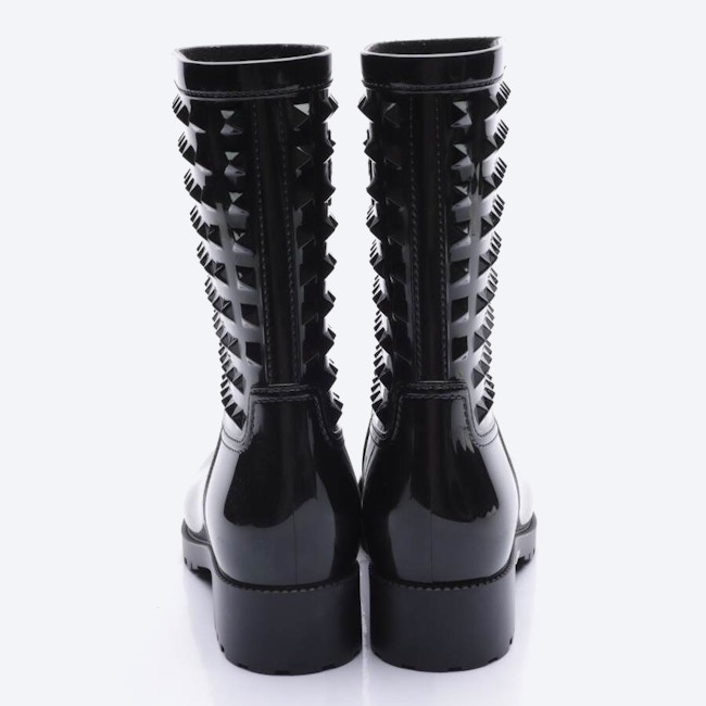 Image 3 of Rockstud Rain Boots EUR 37 Black in color Black | Vite EnVogue