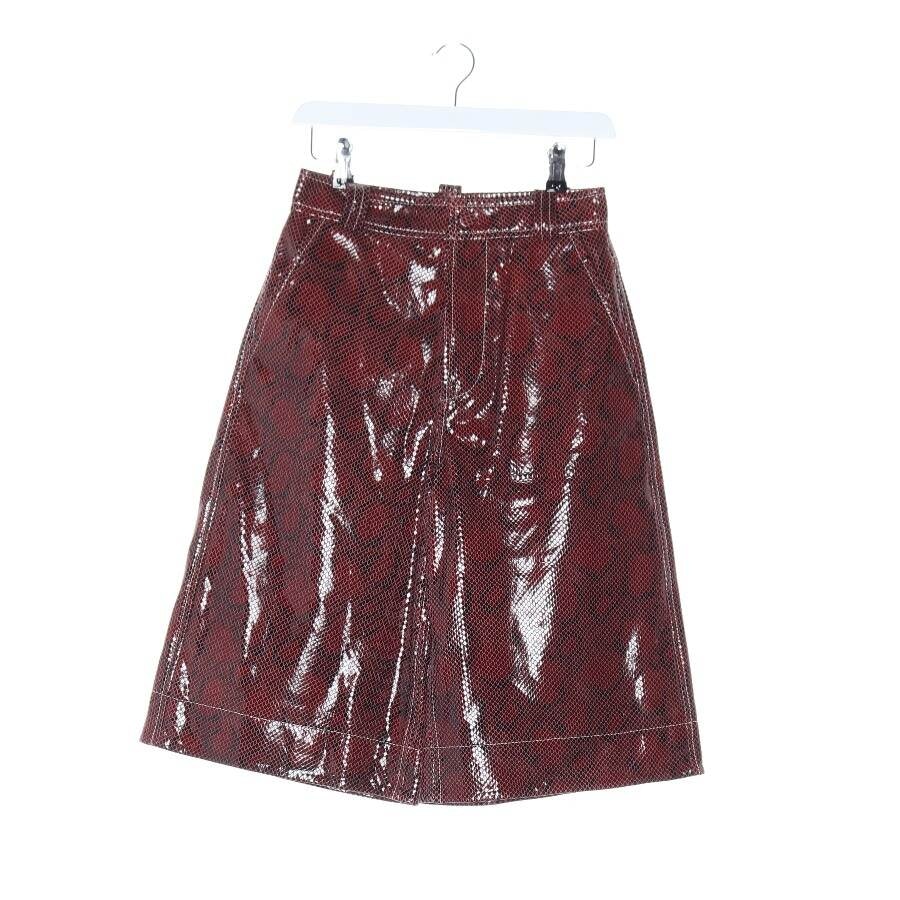 Image 1 of Leather Bermuda 36 Bordeaux in color Red | Vite EnVogue