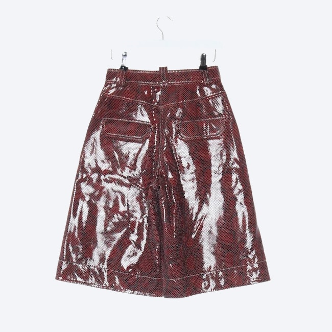 Image 2 of Leather Bermuda 36 Bordeaux in color Red | Vite EnVogue