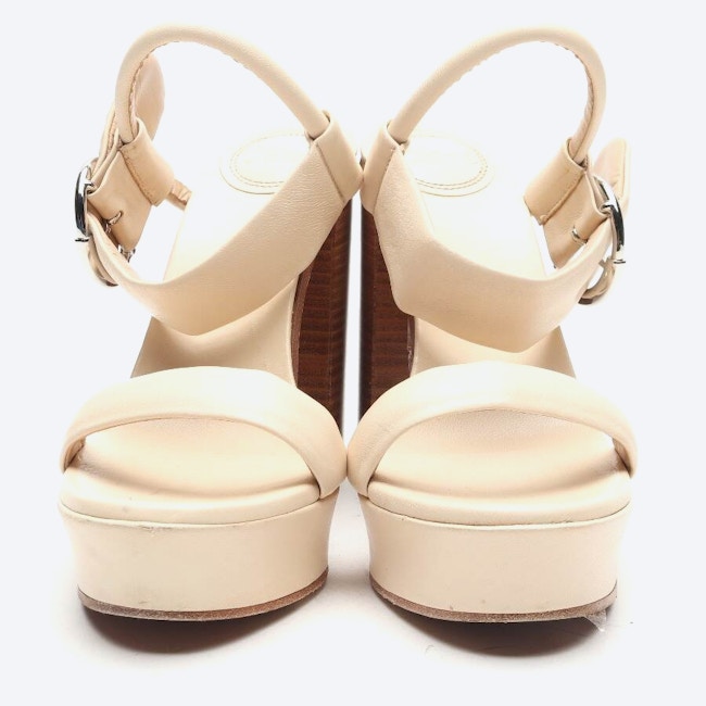 Image 2 of Heeled Sandals EUR 39.5 Beige in color White | Vite EnVogue