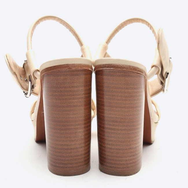 Image 3 of Heeled Sandals EUR 39.5 Beige in color White | Vite EnVogue