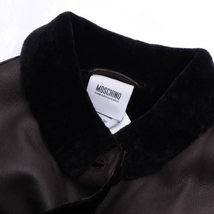 Image 3 of Leather Coat 36 Black in color Black | Vite EnVogue