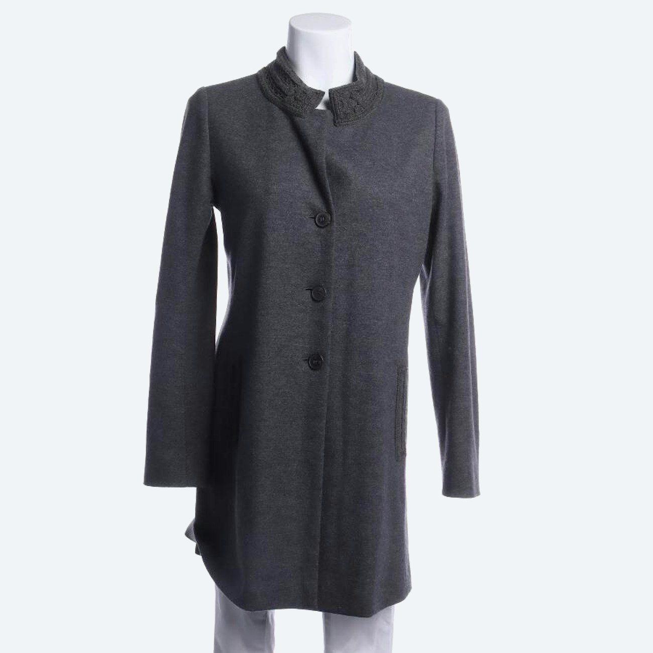 Image 1 of Wool Coat 38 Gray in color Gray | Vite EnVogue