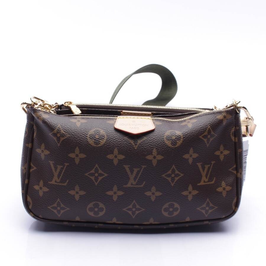 Image 1 of Multi Pochette Handbag Dark Brown in color Brown | Vite EnVogue