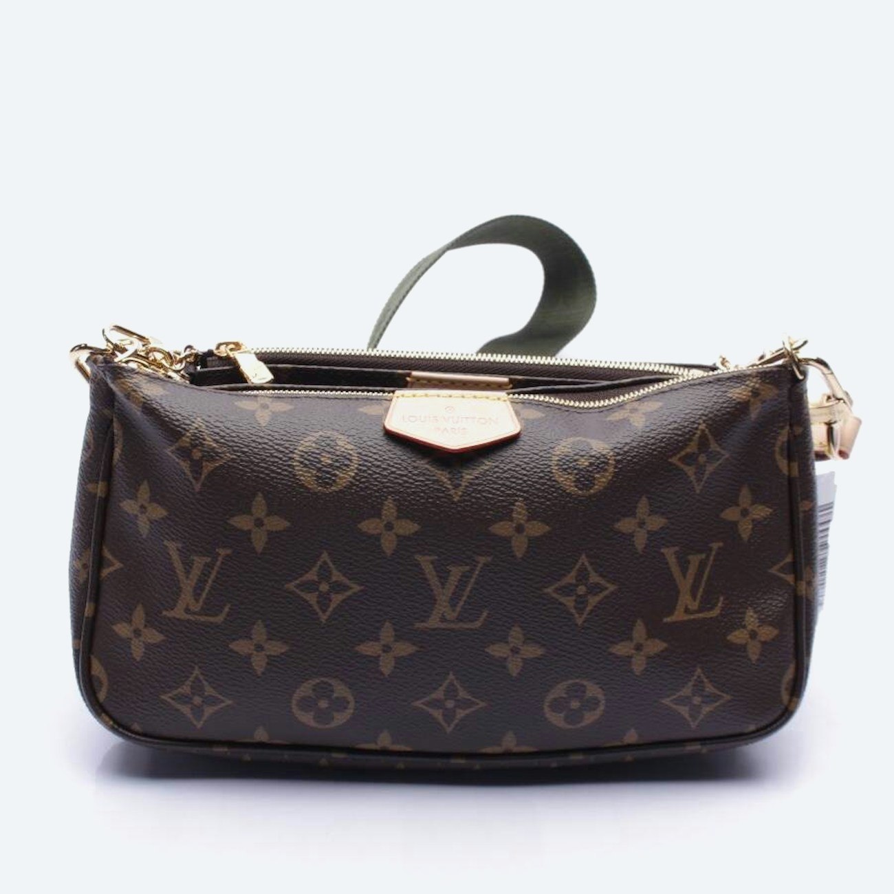 Image 1 of Multi Pochette Handbag Dark Brown in color Brown | Vite EnVogue