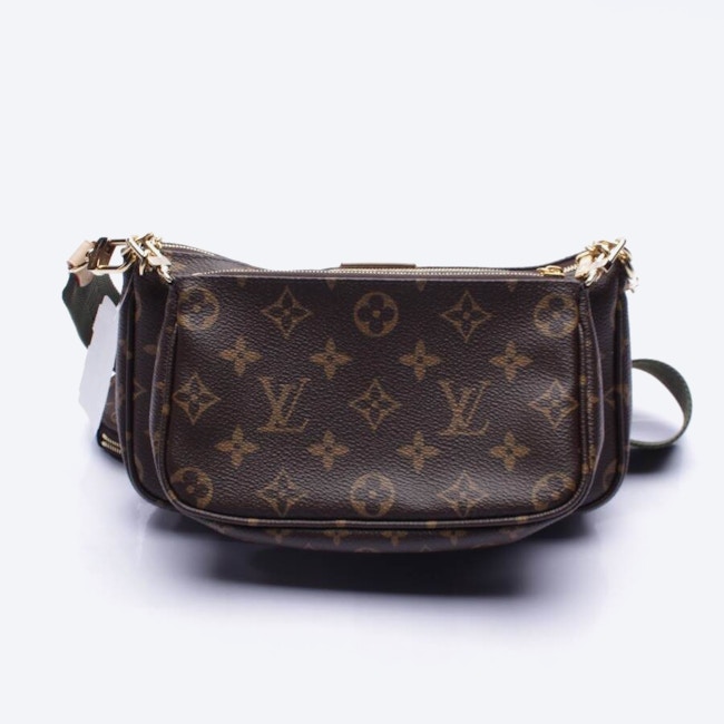 Image 2 of Multi Pochette Handbag Dark Brown in color Brown | Vite EnVogue