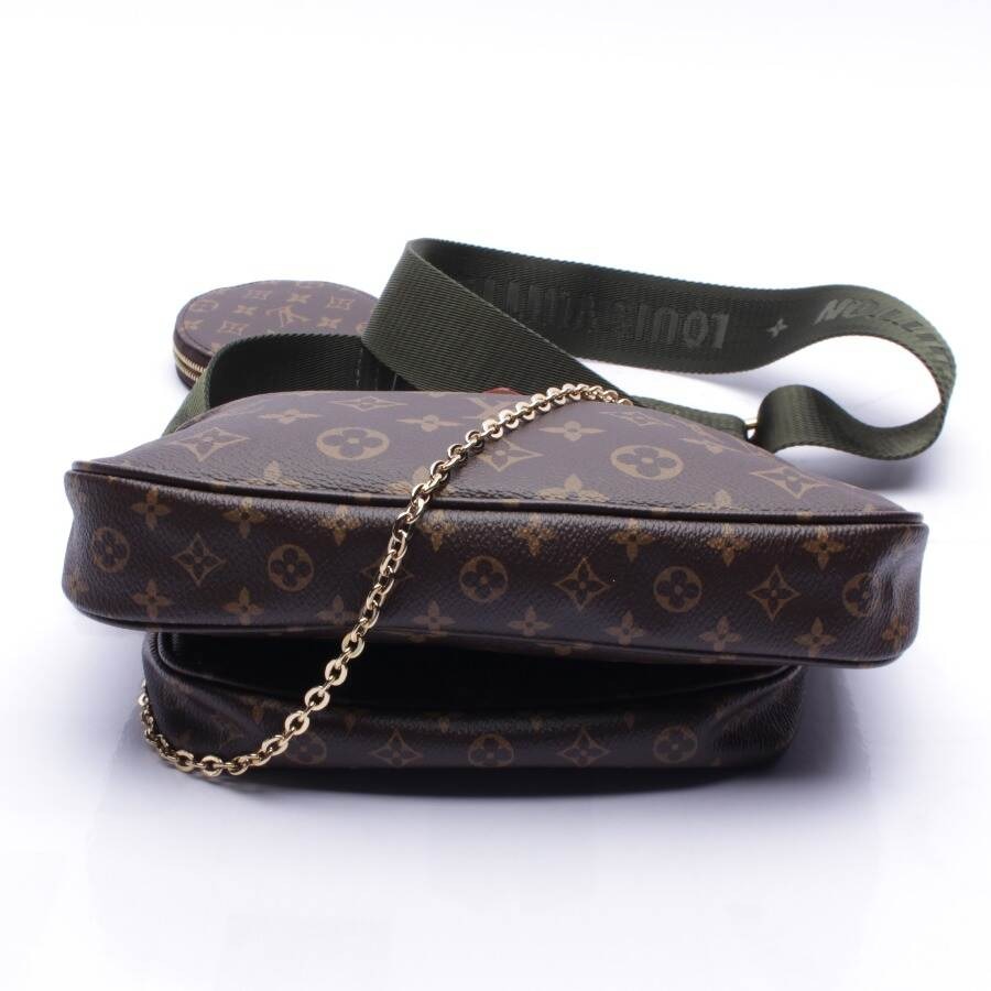 Image 3 of Multi Pochette Handbag Dark Brown in color Brown | Vite EnVogue