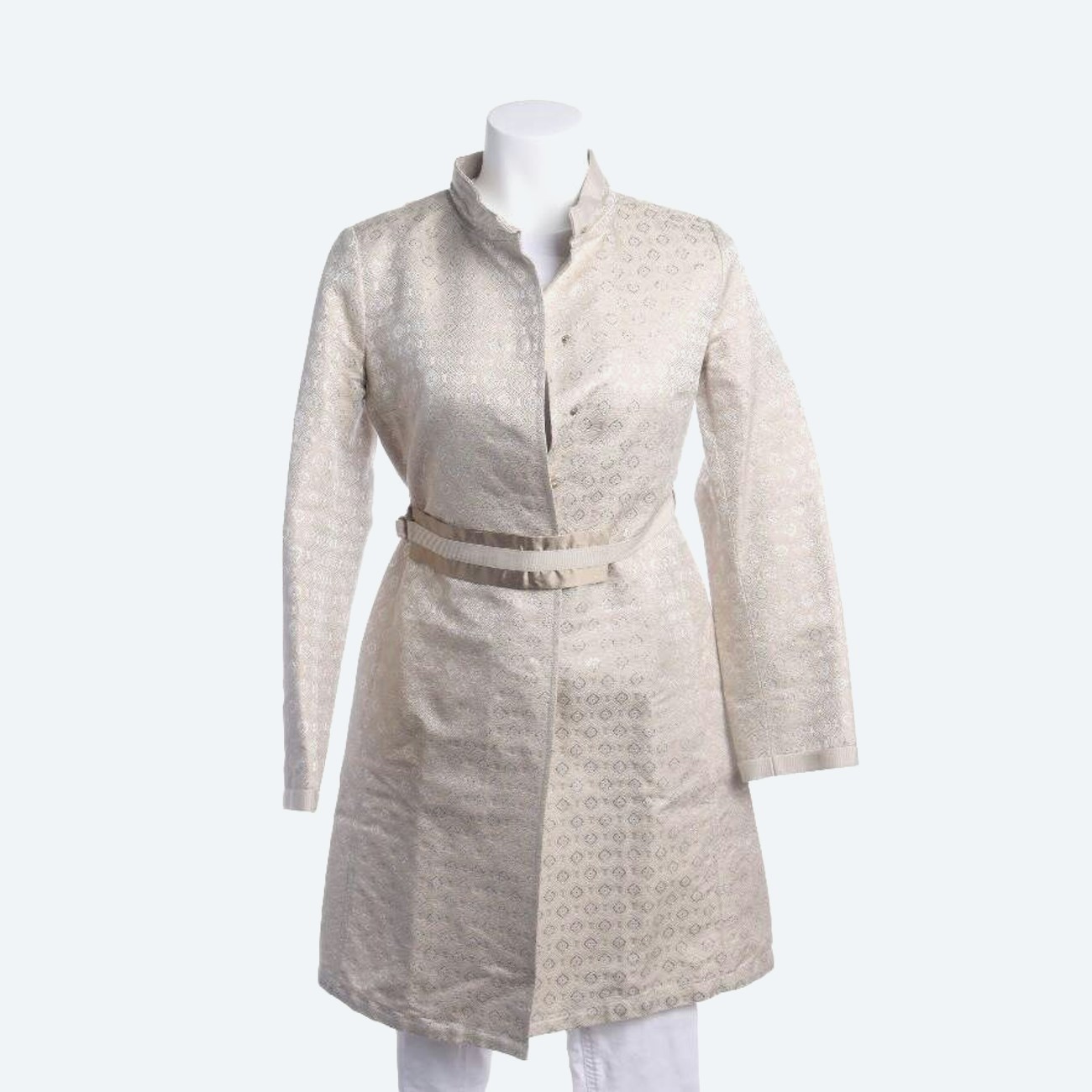 Image 1 of Summer Coat 36 Beige in color White | Vite EnVogue