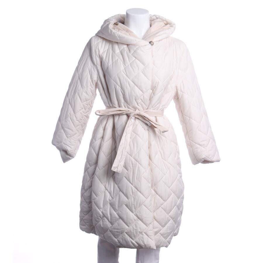 Image 1 of Between-seasons Coat 40 Beige in color White | Vite EnVogue