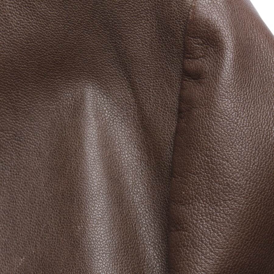 Image 4 of Leather Coat 44 Brown in color Brown | Vite EnVogue