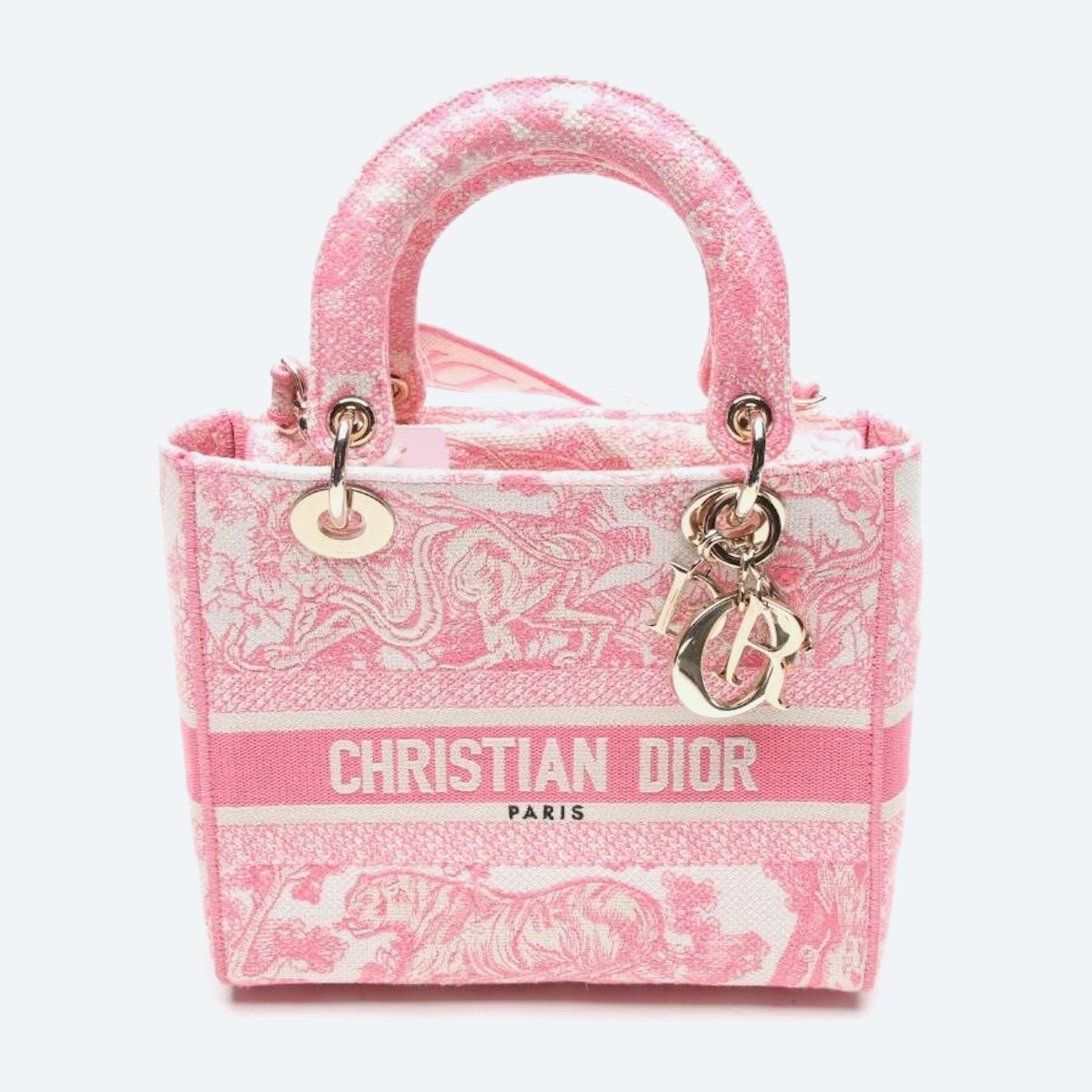 Image 1 of Lady Dior Handbag Light Pink in color Pink | Vite EnVogue