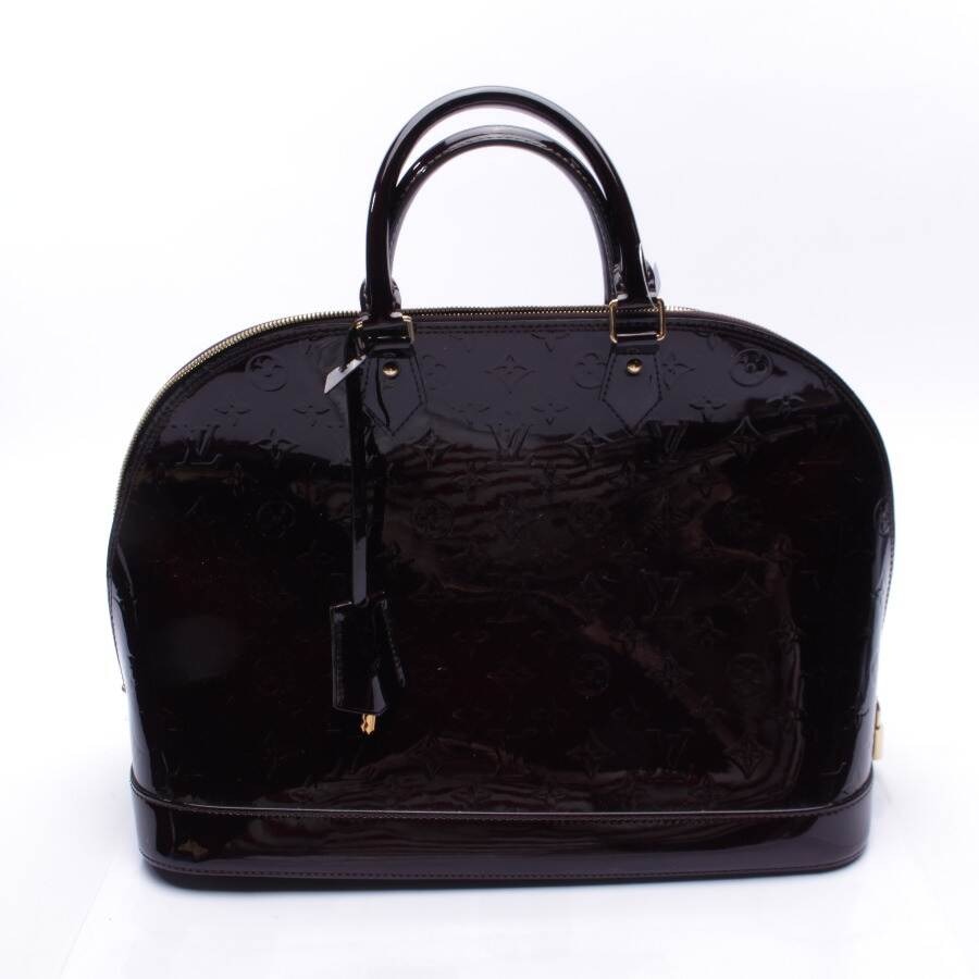 Image 1 of Alma Vernis GM Handbag Dark Brown in color Brown | Vite EnVogue
