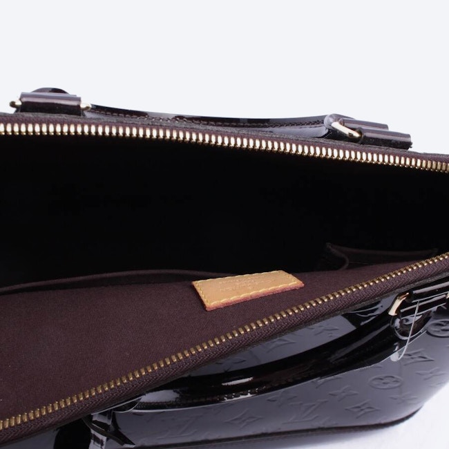 Image 5 of Alma Vernis GM Handbag Dark Brown in color Brown | Vite EnVogue