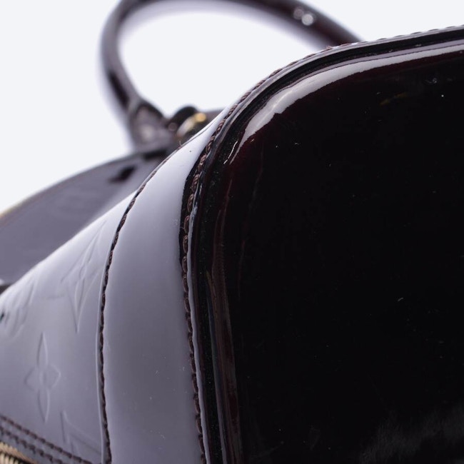 Image 6 of Alma Vernis GM Handbag Dark Brown in color Brown | Vite EnVogue