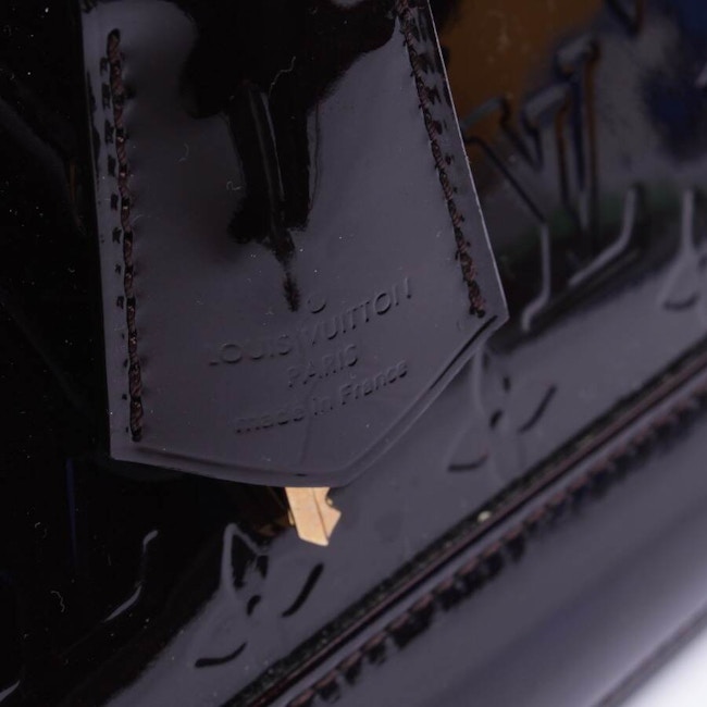 Image 7 of Alma Vernis GM Handbag Dark Brown in color Brown | Vite EnVogue