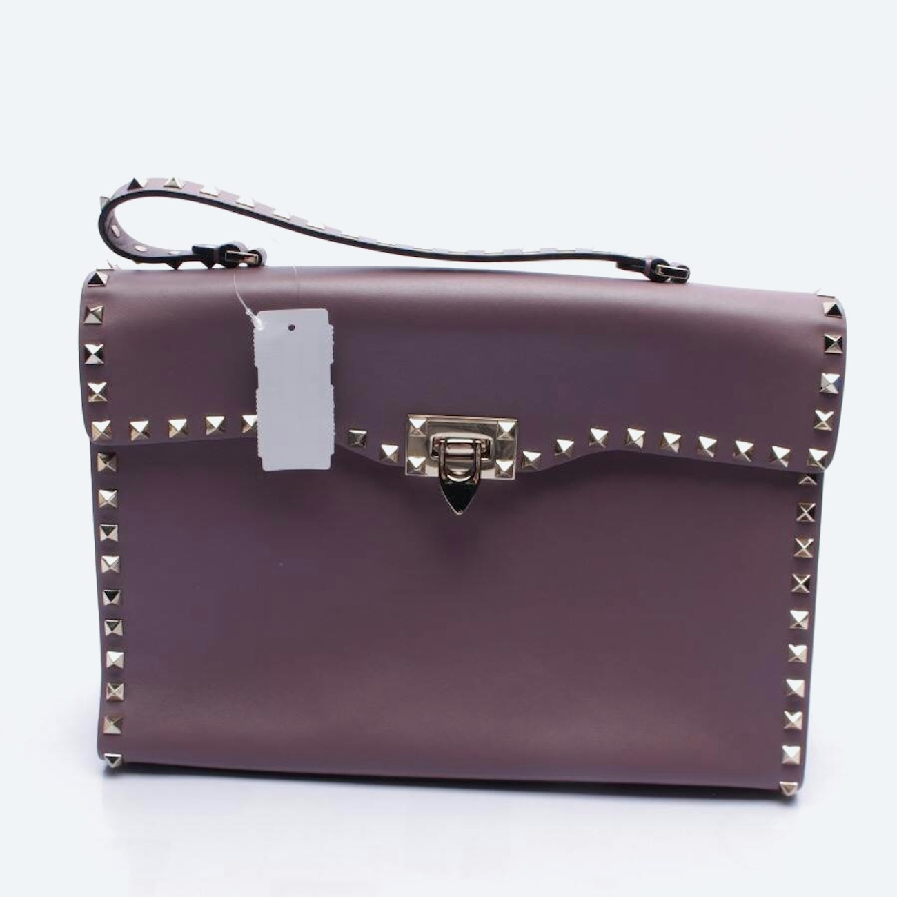 Image 1 of Rockstud Handbag Purple in color Purple | Vite EnVogue
