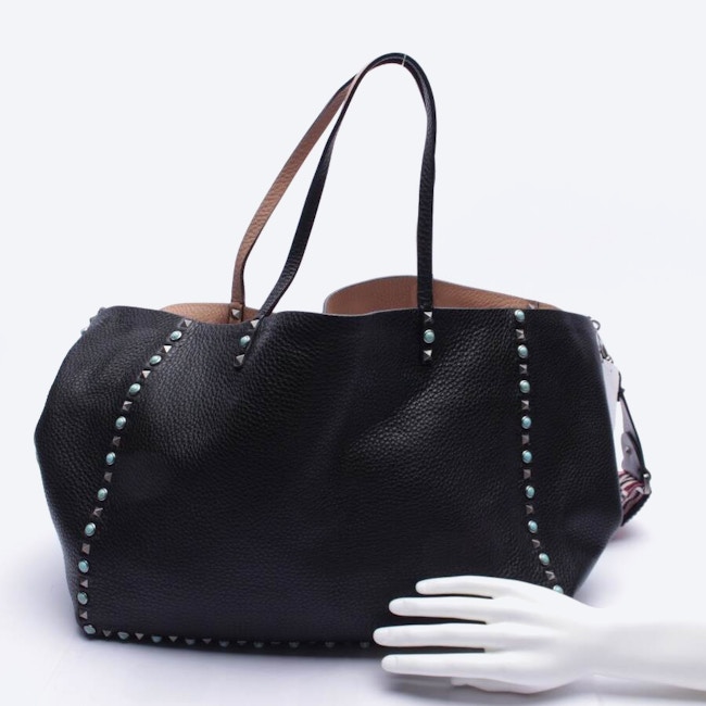 Image 4 of Rockstud Handbag Black in color Black | Vite EnVogue