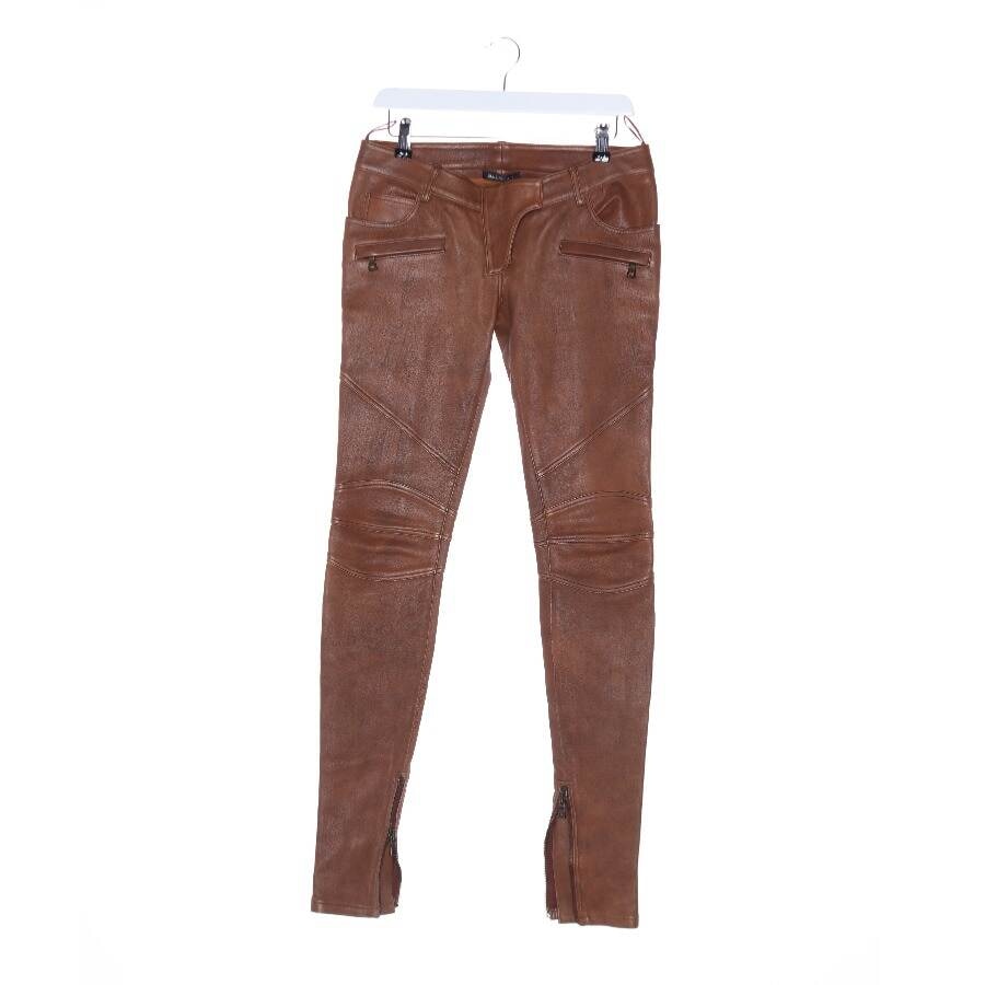 Image 1 of Leather Pants 36 Brown in color Brown | Vite EnVogue