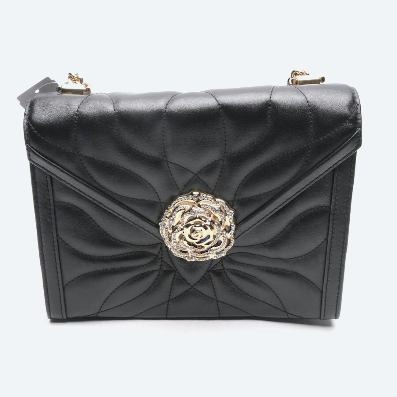 Image 1 of Whitney Large Petal Quilted Shoulder Bag Black in color Black | Vite EnVogue